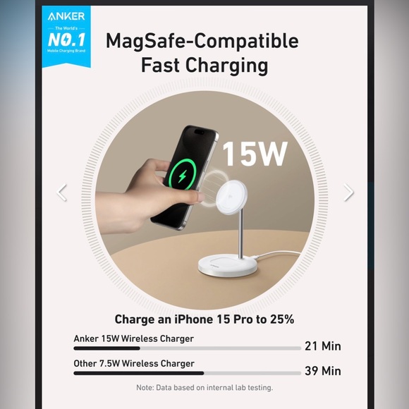 Anker MagSafe Charging Stand with Cable - Picture 2 of 9